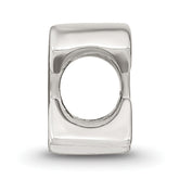 Sterling Silver 925 Polished Letter C Bead Elegant Solid Design